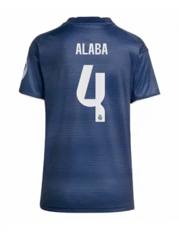 Real Madrid David Alaba #4 Replika Borta Kläder Dam 2025-26 Kortärmad
